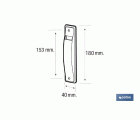 EMBELLECEDOR BLANCO RECOGEDOR PERSIANA 20 MM
