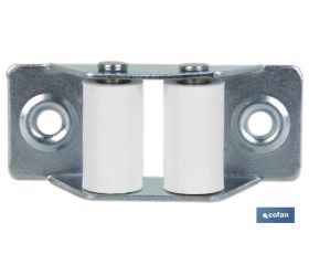 PASACINTAS METÁLICO CON RODILLO DE NYLON 21X50 MM VENTA UNITARIA