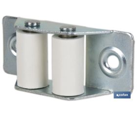 PASACINTAS METÁLICO CON RODILLO DE NYLON 21X50 MM VENTA UNITARIA