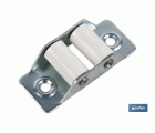 PASACINTAS METÁLICO CON RODILLO DE NYLON 21X50 MM