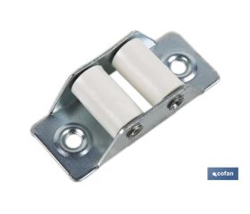 PASACINTAS METÁLICO CON RODILLO DE NYLON 21X50 MM VENTA UNITARIA