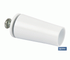 TOPE PERSIANA 40 MM BLANCO CON TORNILLO M-6