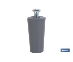 TOPE PERSIANA 40 MM GRIS CON TORNILLO M-6