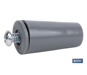 TOPE PERSIANA 40 MM GRIS CON TORNILLO M-6