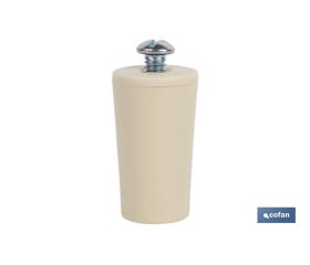 TOPE PERSIANA 40 MM MARFIL CON TORNILLO M-6 VENTA UNITARIA