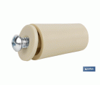 TOPE PERSIANA 40 MM MARFIL CON TORNILLO M-6