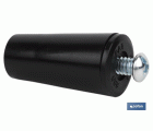TOPE PERSIANA 40 MM NEGRO CON TORNILLO M-6