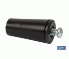 TOPE PERSIANA 40 MM MARRÓN CON TORNILLO M-6