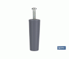 TOPE PERSIANA 60 MM GRIS CON TORNILLO M-6
