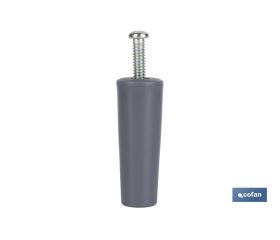 TOPE PERSIANA 60 MM GRIS CON TORNILLO M-6 VENTA UNITARIA