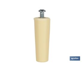 TOPE PERSIANA 60 MM MARFIL CON TORNILLO M-6 VENTA UNITARIA