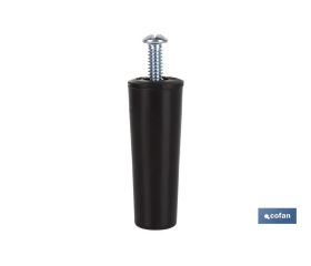 TOPE PERSIANA 60 MM MARRÓN CON TORNILLO M-6