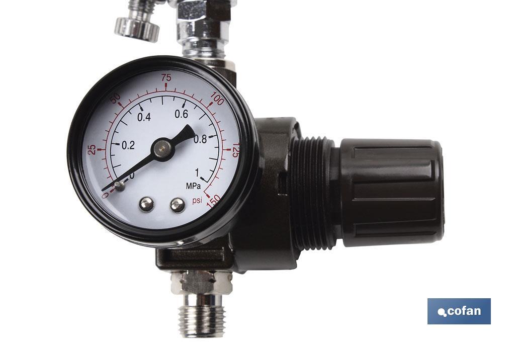 PISTOLA DE PINTAR HVLP + REGULADOR