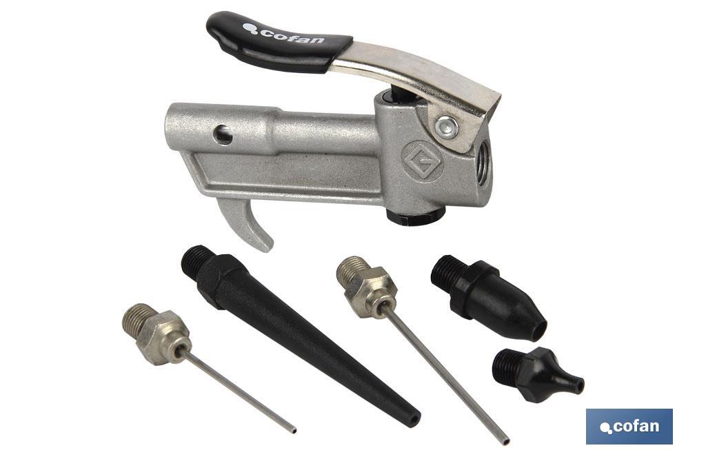 MINI SOPLADORA ALTO RENDIMIENTO 1/4+5 ACCESORIOS