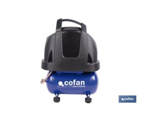 Compresor de pistón coaxial portátil 1,5 HP | Ultraligero y compacto | 6 litros | 2450 rpm | Para uso doméstico y profesional