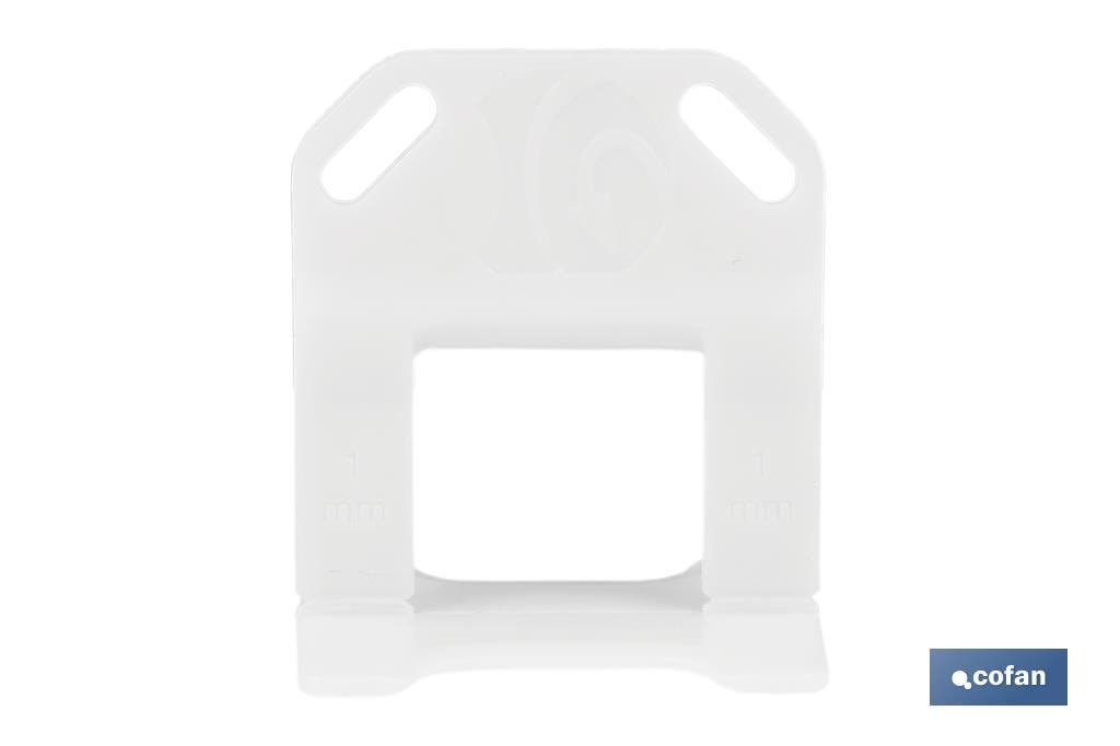 CLIP DE NIVELACIÓN 0,5 MM 300 UDS