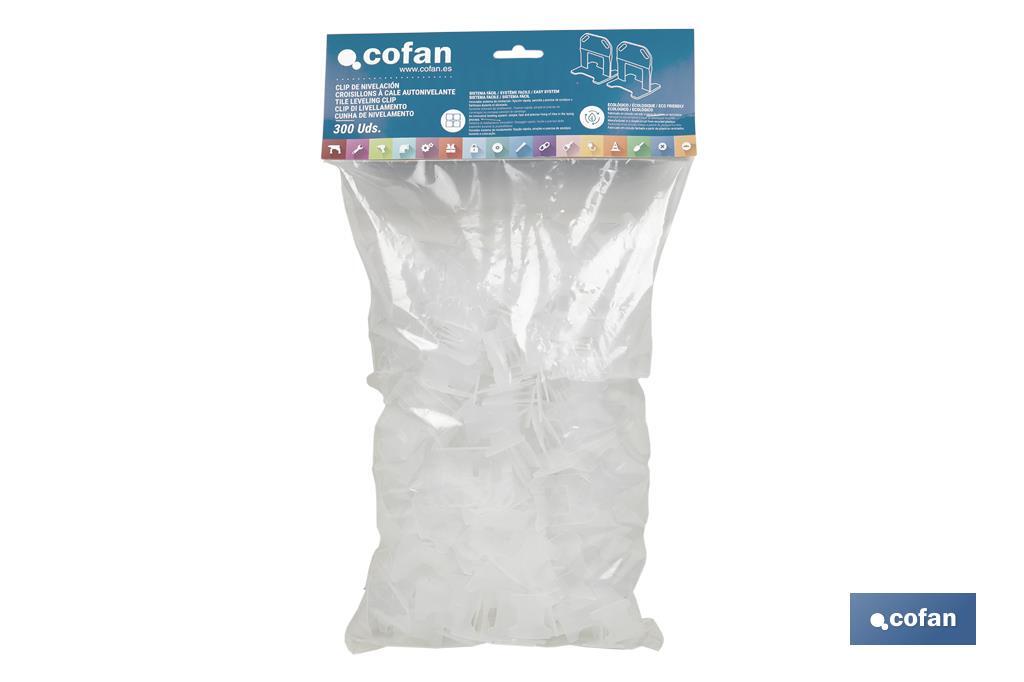 CLIP DE NIVELACIÓN 0,5 MM 300 UDS