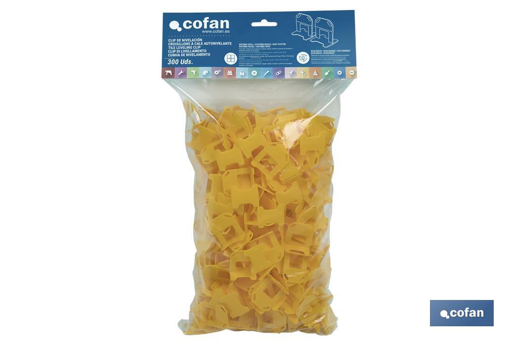 CLIP DE NIVELACIÓN 1,0 MM 300 UDS