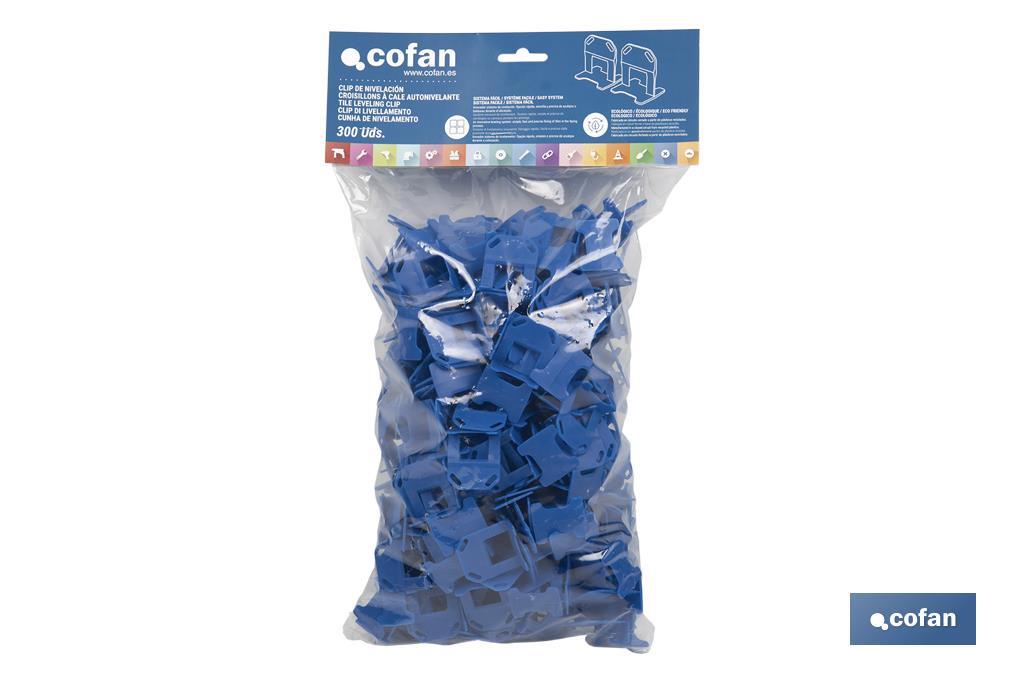CLIP DE NIVELACIÓN 1,5 MM 300 UDS
