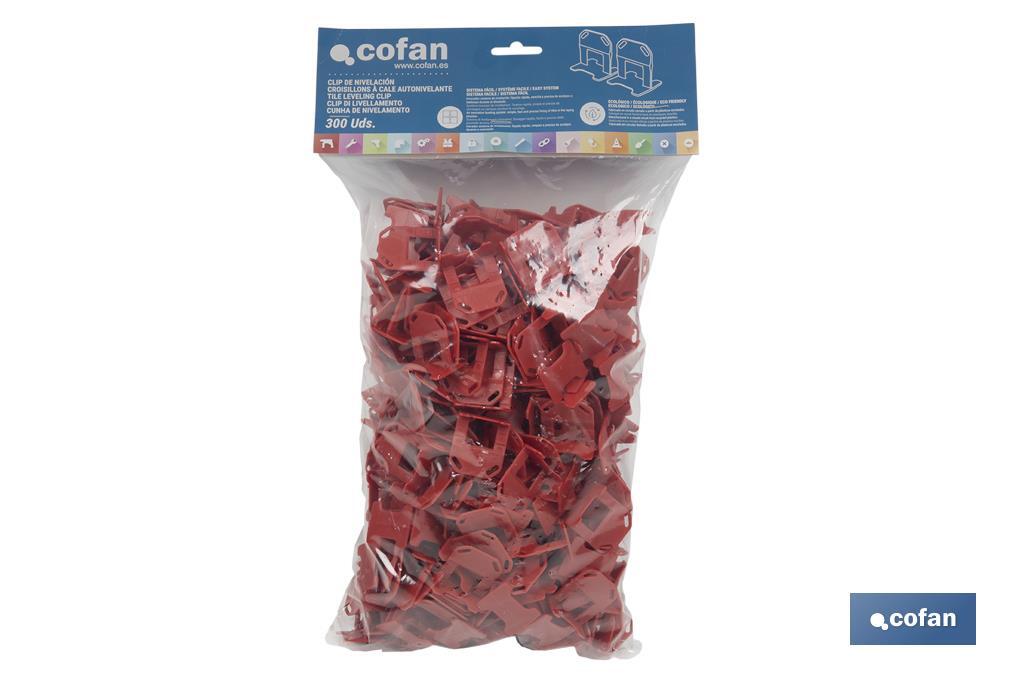CLIP DE NIVELACIÓN 2,0 MM 300 UDS