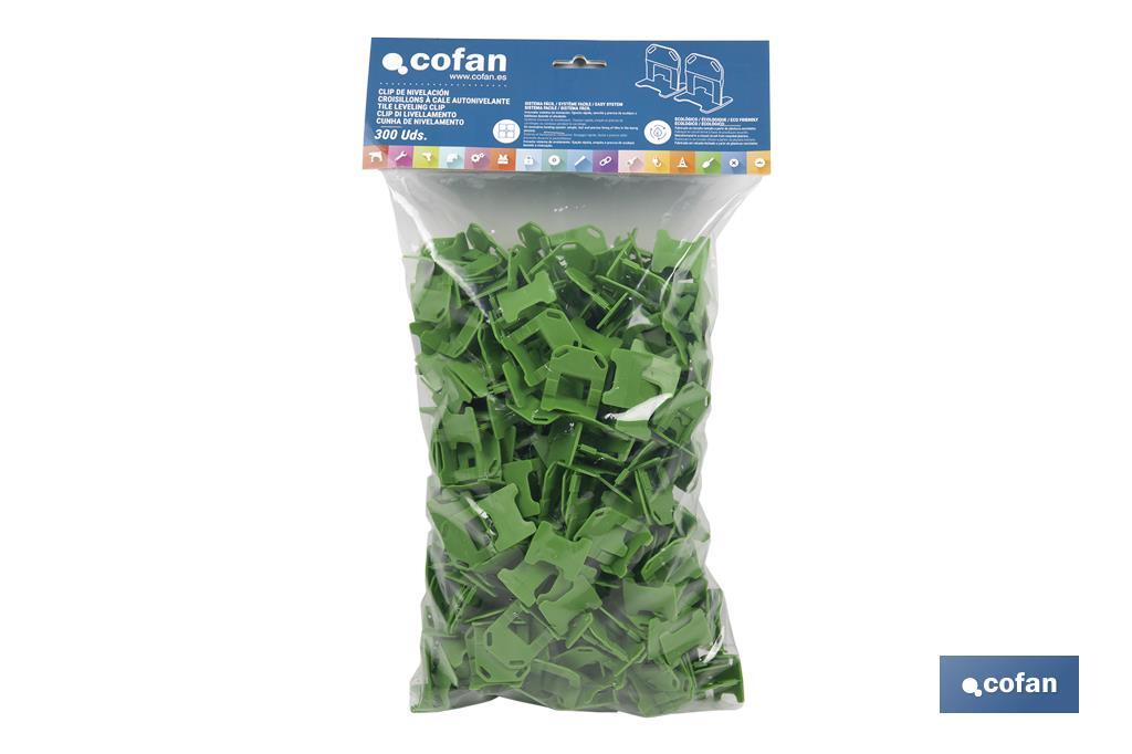 CLIP DE NIVELACIÓN 3,0 MM 300 UDS