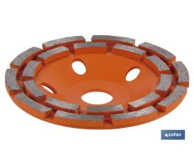 CORONA DOBLE PISTA MAMPOSTERIA 100MM - H22,2