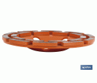 CORONA DOBLE PISTA MAMPOSTERIA 100MM - H22,2