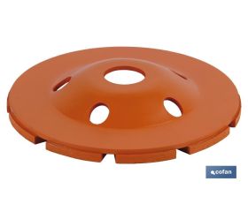 CORONA DOBLE PISTA MAMPOSTERIA 100MM - H22,2