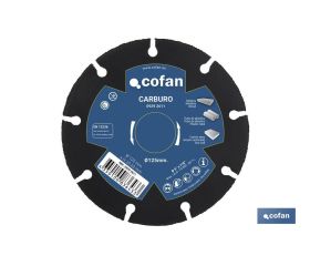 DISCO ESPECIAL DE CARBURO PARA MATERIALES BLANDOS Ø115X1 MM