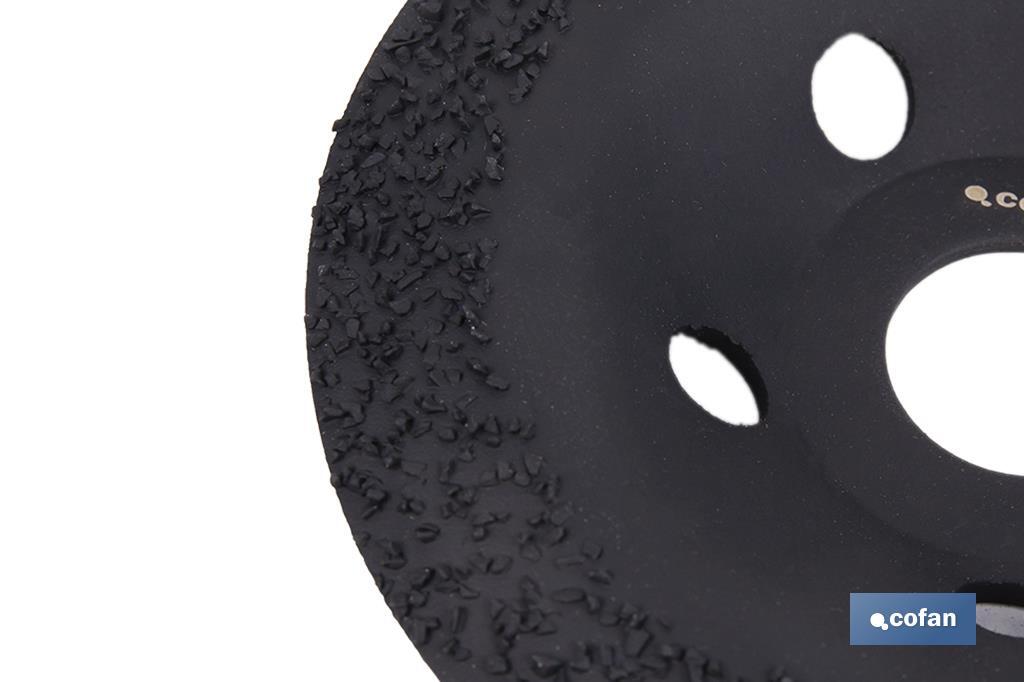 PLATO RECTIFICADOR CARBURO DE TUNGSTENO MULTIMATERIALES Ø115 X 22,23 GRANO MEDIO