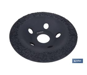 PLATO RECTIFICADOR CARBURO DE TUNGSTENO MULTIMATERIALES Ø115 X 22,23 GRANO MEDIO