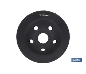 PLATO RECTIFICADOR CARBURO DE TUNGSTENO MULTIMATERIALES Ø115 X 22,23 GRANO MEDIO