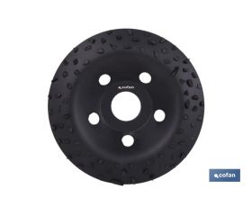 PLATO RECTIFICADOR CARBURO DE TUNGSTENO MULTIMATERIALES Ø115 X 22,23 GRANO GRUESO