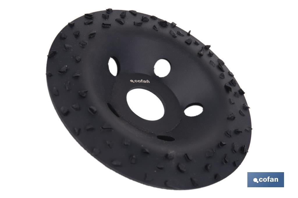 PLATO RECTIFICADOR CARBURO DE TUNGSTENO MULTIMATERIALES Ø115 X 22,23 GRANO GRUESO