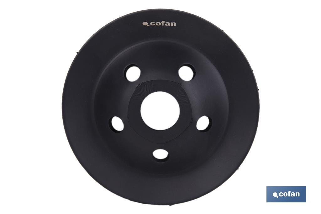 PLATO RECTIFICADOR CARBURO DE TUNGSTENO MULTIMATERIALES Ø115 X 22,23 GRANO GRUESO