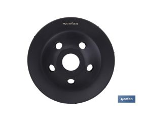 PLATO RECTIFICADOR CARBURO DE TUNGSTENO MULTIMATERIALES Ø115 X 22,23 GRANO GRUESO