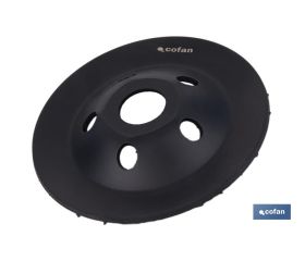 PLATO RECTIFICADOR CARBURO DE TUNGSTENO MULTIMATERIALES Ø115 X 22,23 GRANO GRUESO