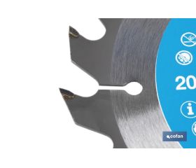 DISCO DE SIERRA CIRCULAR PARA MADERA Ø140 X 2,5 X 20 MM, 20 DIENTES