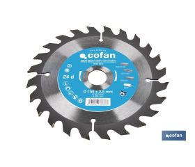 DISCO DE SIERRA CIRCULAR PARA MADERA Ø150 X 2,5 X 20 MM, 24 DIENTES