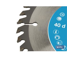 DISCO DE SIERRA CIRCULAR PARA MADERA Ø150 X 2,5 X 20 MM, 40 DIENTES