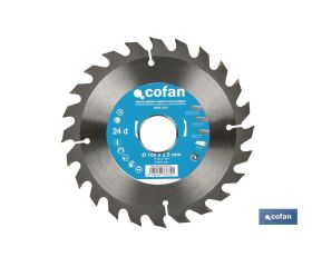 DISCO DE SIERRA CIRCULAR PARA MADERA Ø160 X 2,5 X 30 MM, 24 DIENTES
