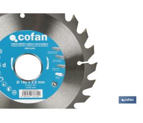 DISCO DE SIERRA CIRCULAR PARA MADERA Ø160 X 2,5 X 30 MM, 24 DIENTES