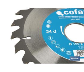 DISCO DE SIERRA CIRCULAR PARA MADERA Ø160 X 2,5 X 30 MM, 24 DIENTES