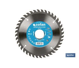 DISCO DE SIERRA CIRCULAR PARA MADERA Ø160 X 2,5 X 30 MM, 40 DIENTES