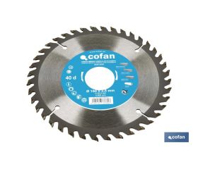 DISCO DE SIERRA CIRCULAR PARA MADERA Ø160 X 2,5 X 30 MM, 40 DIENTES