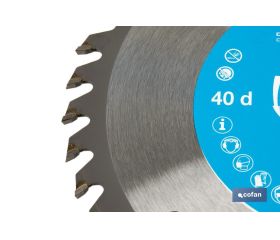 DISCO DE SIERRA CIRCULAR PARA MADERA Ø160 X 2,5 X 30 MM, 40 DIENTES