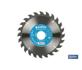 DISCO DE SIERRA CIRCULAR PARA MADERA Ø180 X 2,5 X 30 MM, 24 DIENTES
