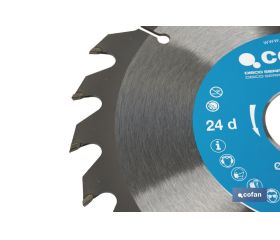 DISCO DE SIERRA CIRCULAR PARA MADERA Ø180 X 2,5 X 30 MM, 24 DIENTES