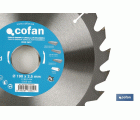 DISCO DE SIERRA CIRCULAR PARA MADERA Ø190 X 2,5 X 30 MM, 24 DIENTES