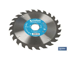 DISCO DE SIERRA CIRCULAR PARA MADERA Ø190 X 2,5 X 30 MM, 24 DIENTES